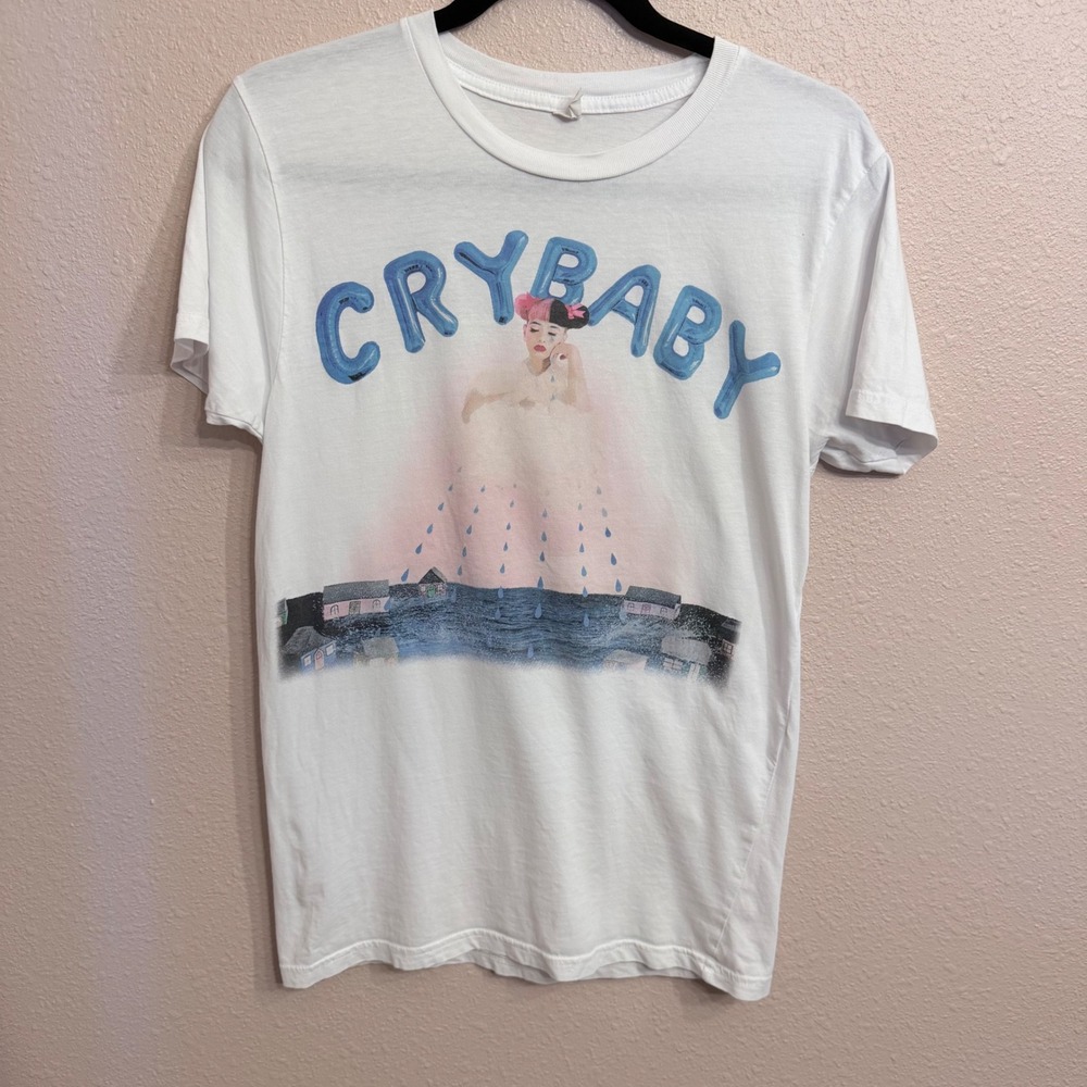 Melanie Martinez Cry Baby White Graphic T-Shirt Rock Me Apparel Small